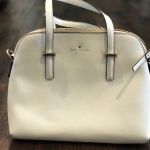 White, Kate Spade, handbag, brand new!